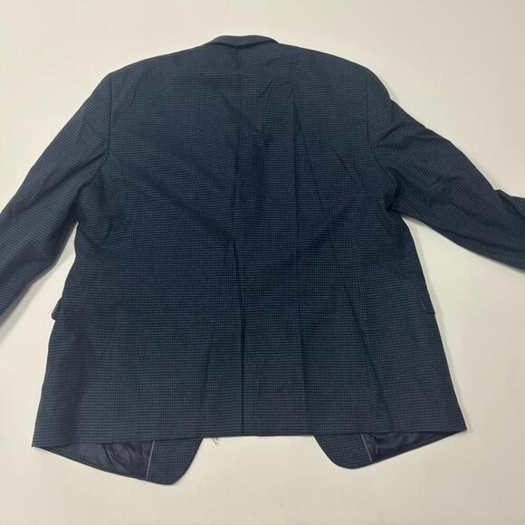 Madison Modern Fit Men’s Blazer | Navy Micro Check Pattern | Size 52 Short - Picture 7 of 7